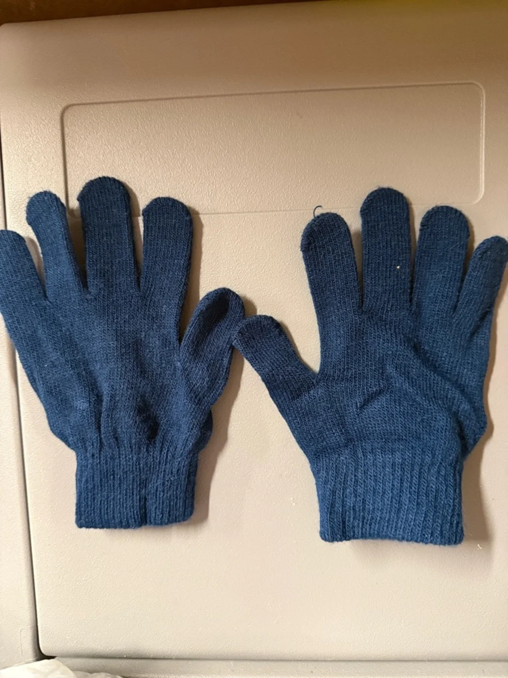 Kids Orange and Navy '1st to the Finish' lightening McQueen gloves